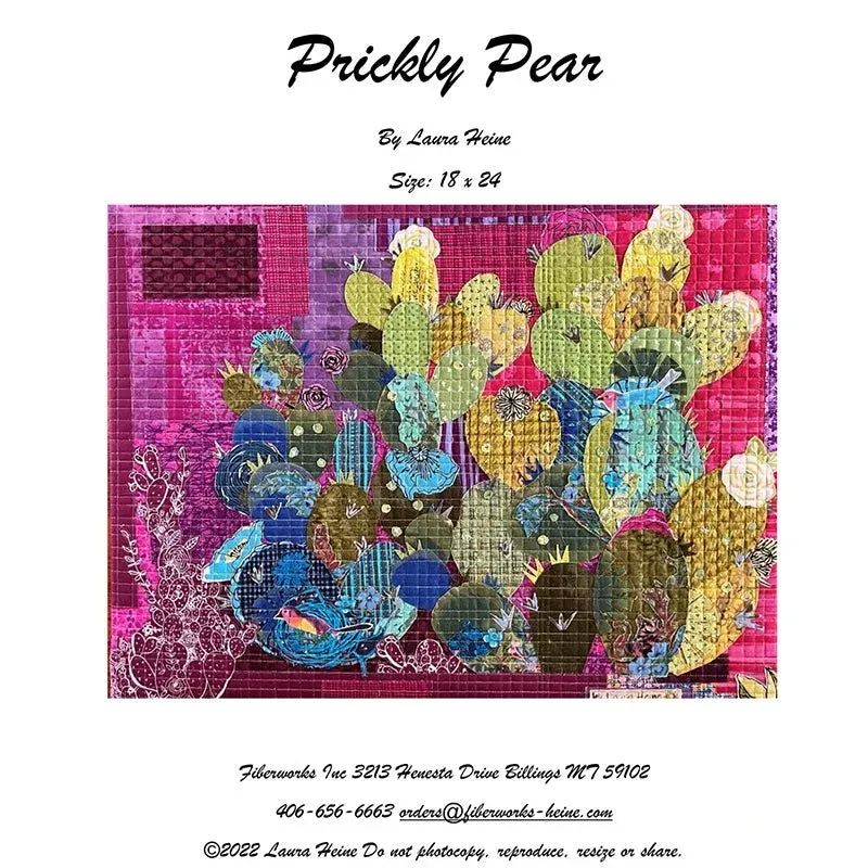 Prickly Pear Collage Pattern from Fiberworks Inc