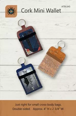 PT S Around the Bobbin Cork Mini Wallet