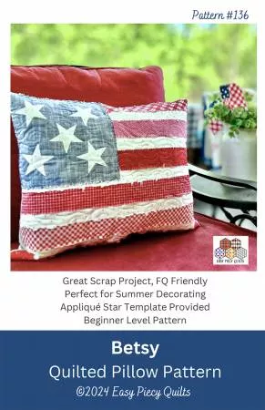 PT S Easy Piecy Quilts Betsy Quilted Pillow Pattern
