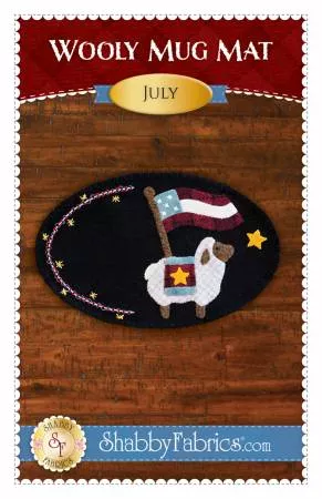 PT W Shabby Fabrics Wooly Mug Mat July