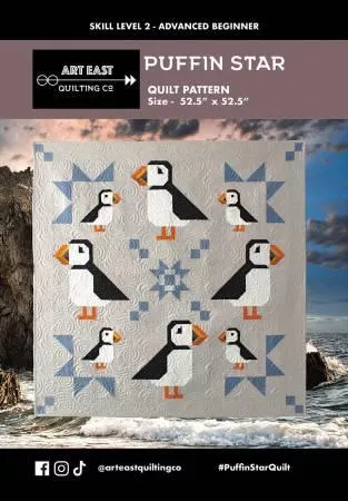Puffin Star PATTERN by Art East (52.5" x 52.5") - AEPS0323