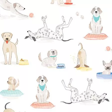 Puppy Playdate Bark Park Quilting Cuddle Multi