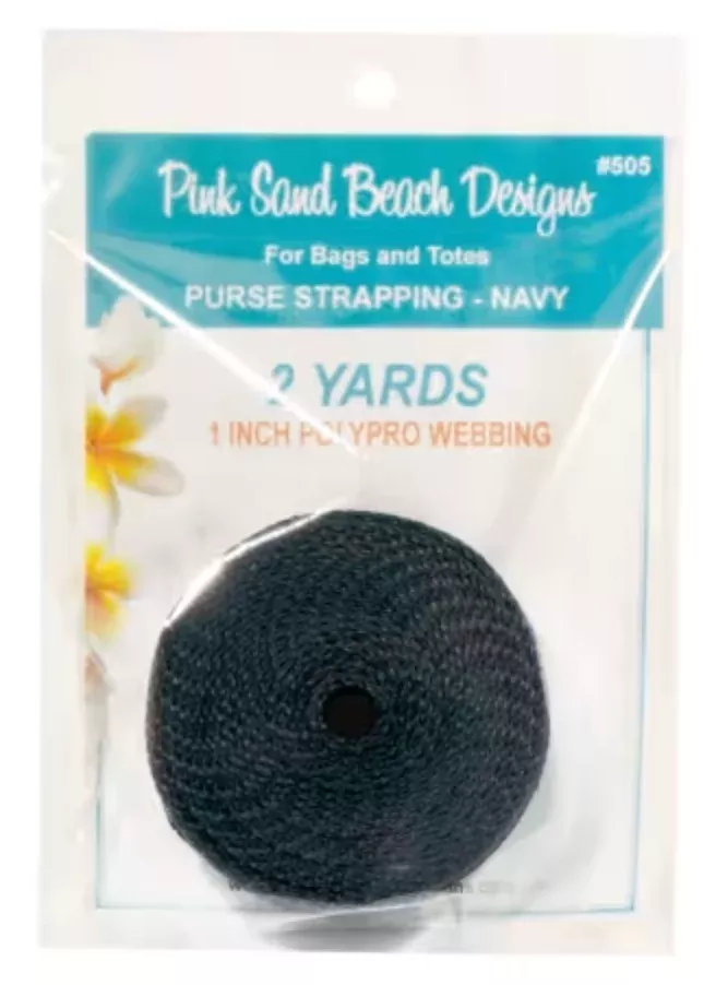 Purse Strapping 1in x 2 yds - Navy