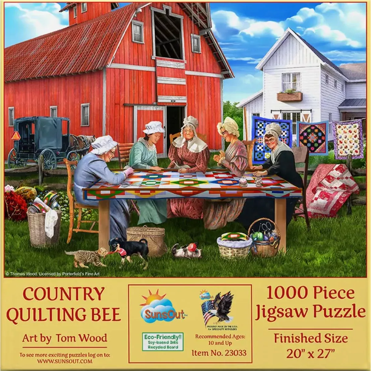 Puzzle - Country Quilting Bee 1000 Pc. Jigsaw Puzzle