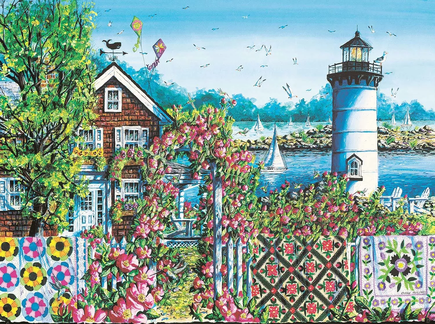 Puzzle - Summer Rose Harbor 1000 Pc. Jigsaw Puzzle