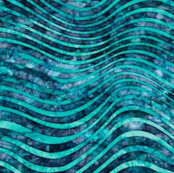 QT Aquatica Waves Teal 28126-Q