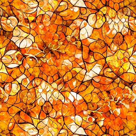 QT Bohemian Sunrise Celestial Blender Orange Fabric ONLINE PURCHASE ONLY