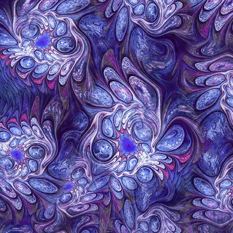 QT Fabrics Mystic Owls Abstract Marble Purple Fabric ONLINE PURCHASE ONLY