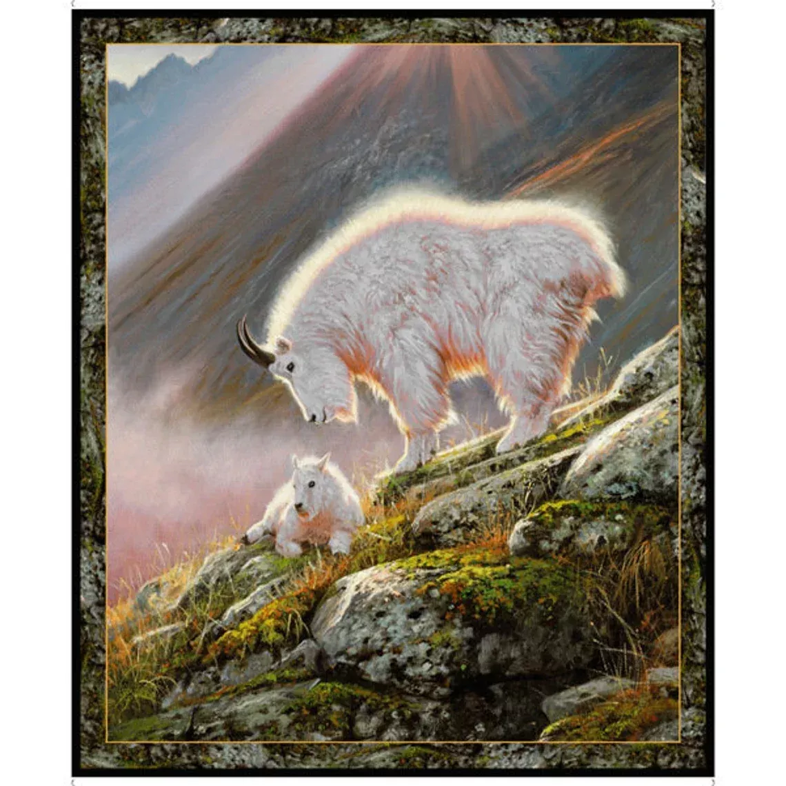 QT Mountain Goats Panel 28437-X ^