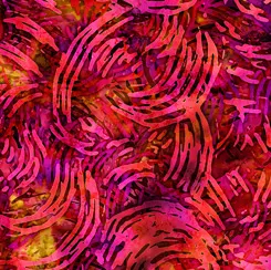 QT Tropicalia Swirl Geo Red 28192-R ^
