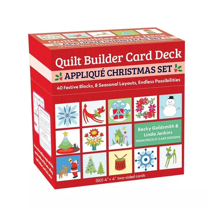 Quilt Builder Card Deck Appliqué Christmas Set
