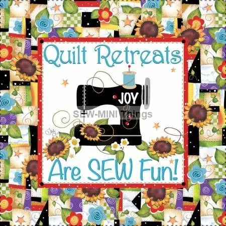 QUILT RETREATS FABRIC ART PANEL FROM JODY HOUGHTON DESIGNS