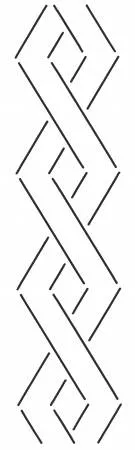 Quilt Stencil Border Design 3in