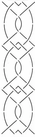 Quilt Stencil Cable Border