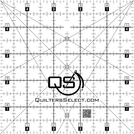 Quilter's Select 5" x 5" Crystal Ruler