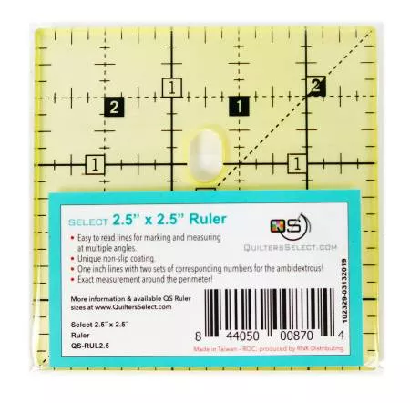 Quilter's Select Ruler 2-1/2" x 2-1/2"