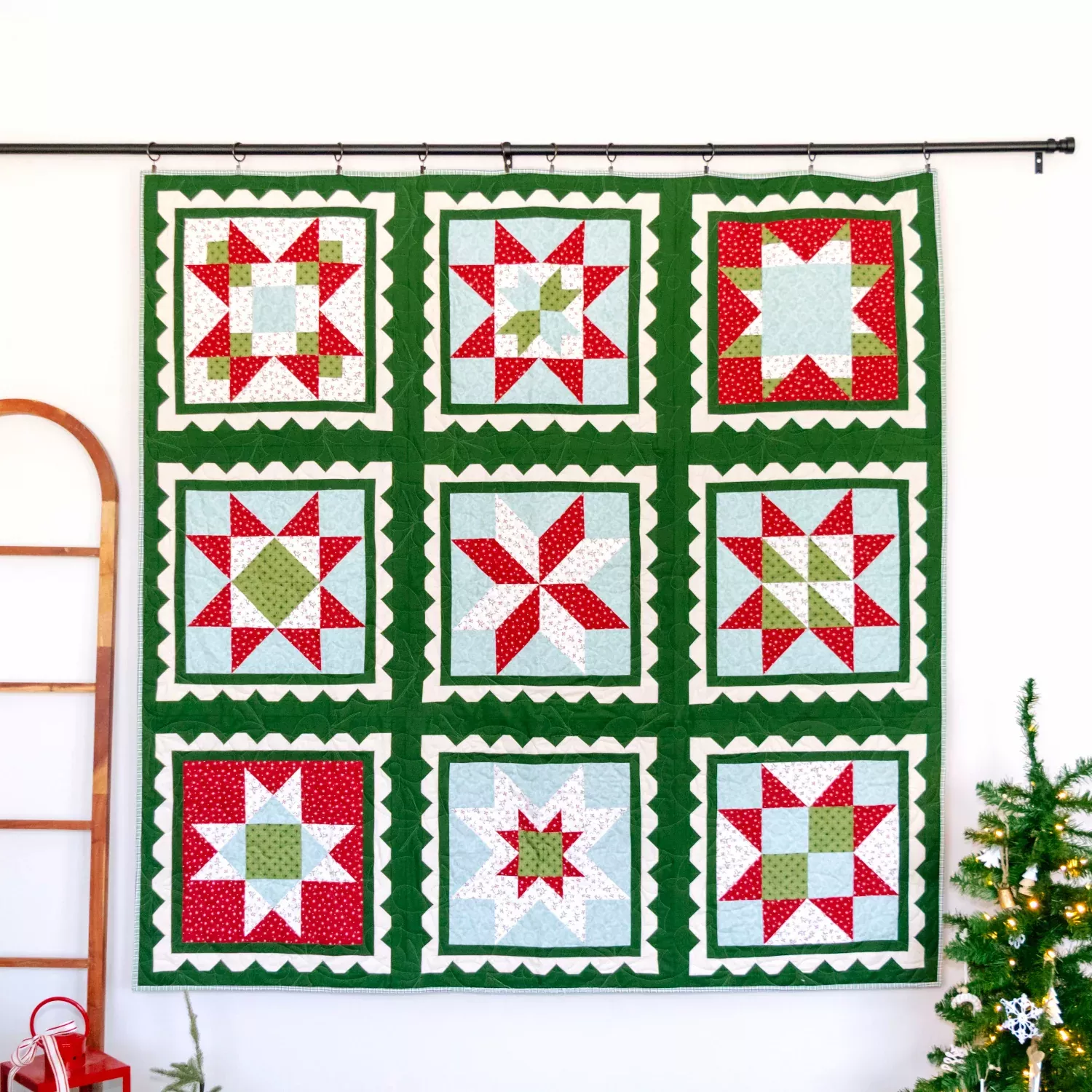 Quilter's Stamp Collection Quilt Fabric Kit