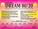 Quilters Dream Batting Natural 80/20 Blend Select 120"x30yd Roll ENKR ROLL '