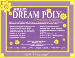 Quilters Dream batting p6sr Polyester Deluxe White Throw Size 60inx30yd