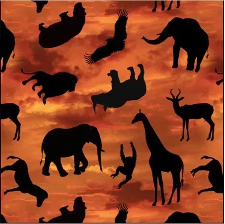 Quiltex African Safri Sihouette Kennard & Kennard 0223I ^