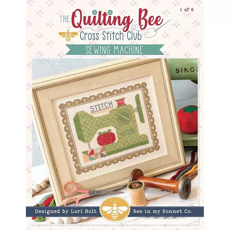 The Quilting Bee Cross Stitch Club - Sewing Machine by It's Sew Emma