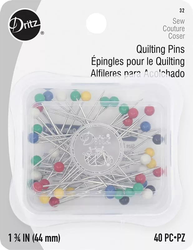 Quilting Pins : 1 3/4" 40ct - #32 - Dritz
