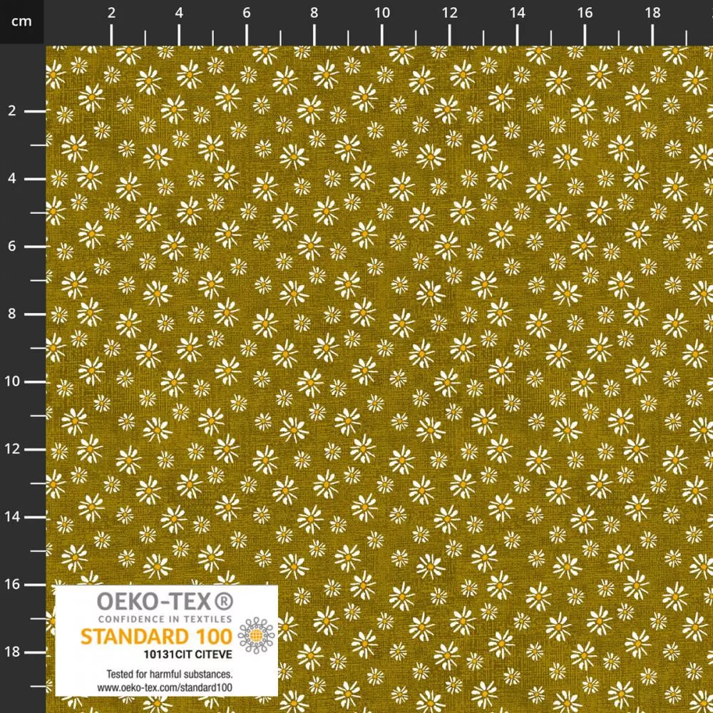 Quilting Rainbow by Stof - Yellow Daisy 4512-957