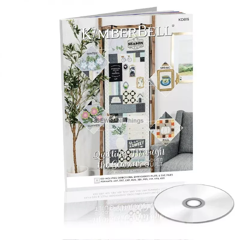 Quilting Through the Seasons Ladder Quilt EMBROIDERY CD PATTERN