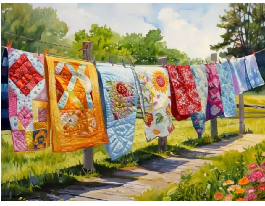 Quilts on the Line 1000 PC Puzzle