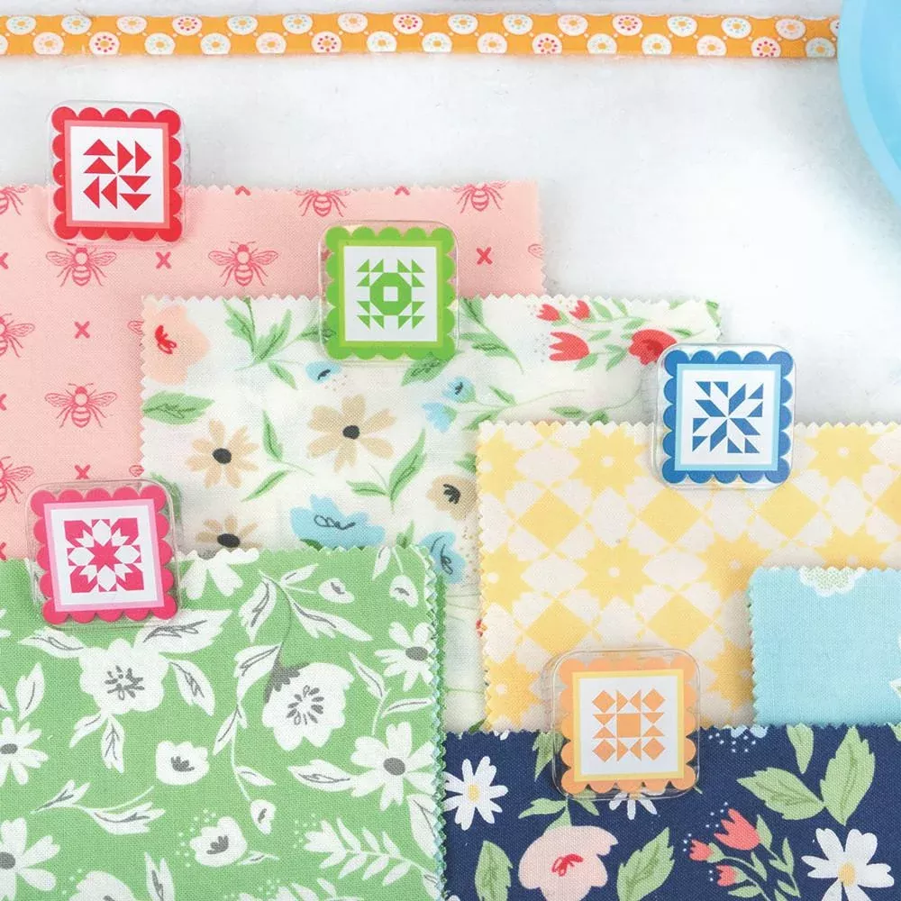 Quilty Clippies - Fabric Clips for Quilters 36 Pc. in a Storage Box by It's Sew Emma