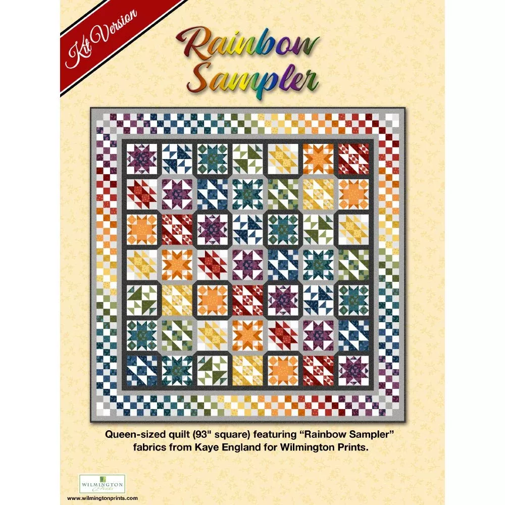 Rainbow Sampler Quilt Pattern from Wilmington PDF Download