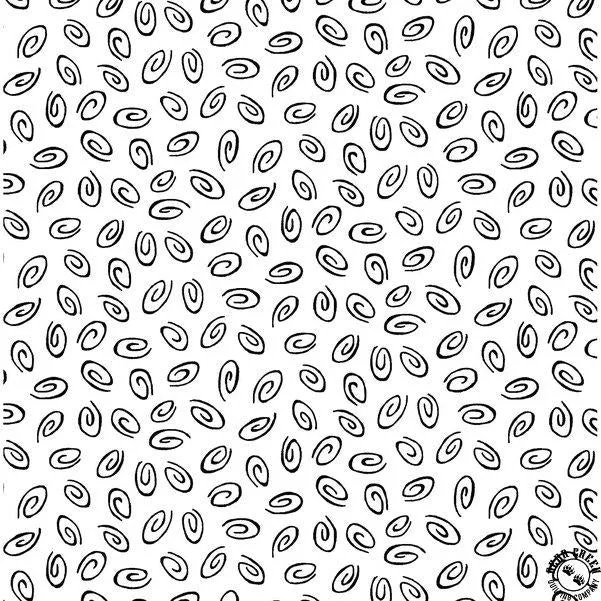 Ramblings Salt & Pepper by P&B Textiles - Bl Swirls on Wh 4953WK