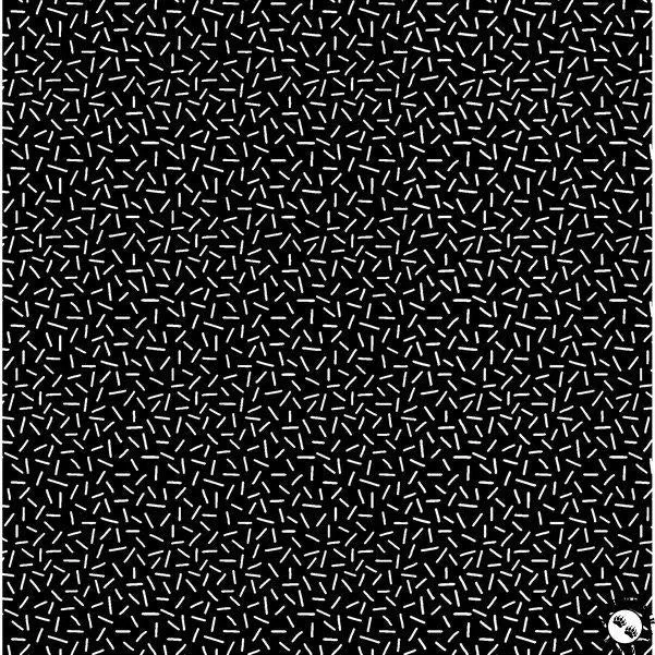 Ramblings Salt & Pepper by P&B Textiles - Wh Sprinkles on Bl4947KW