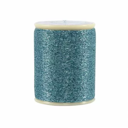 Razzle Dazzle Polyester Metallic Thread 8wt 110yds Blue Topaz
