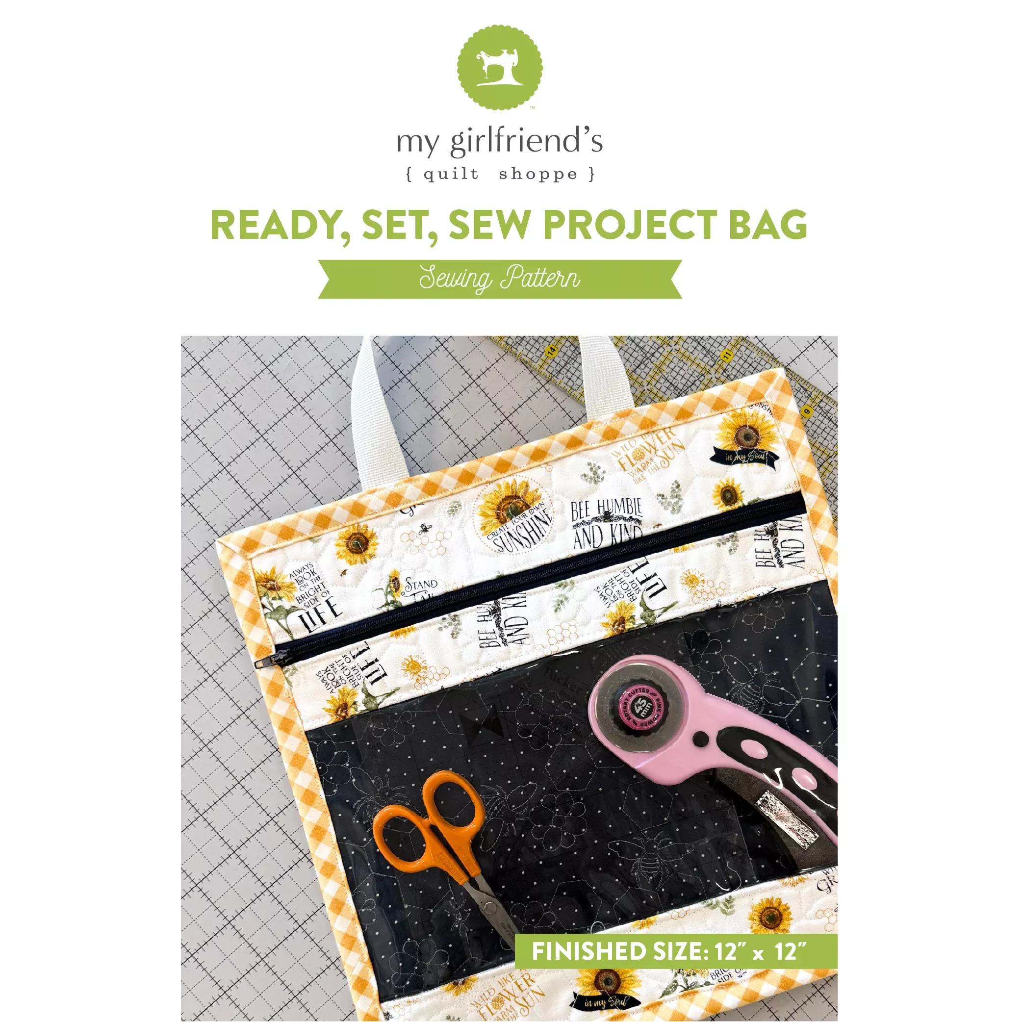 Ready, Set, Sew Project Bag - Boho Haven(Downloadable Sewing Pattern)