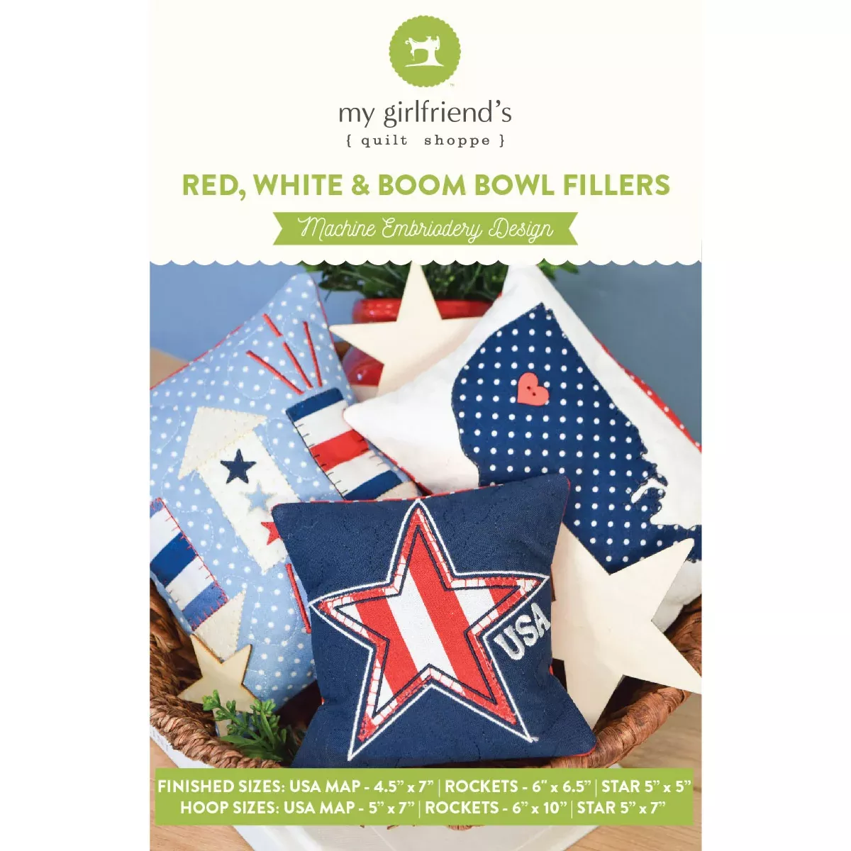 Red, White, & Boom! Bowl Fillers (Downloadable Pattern)