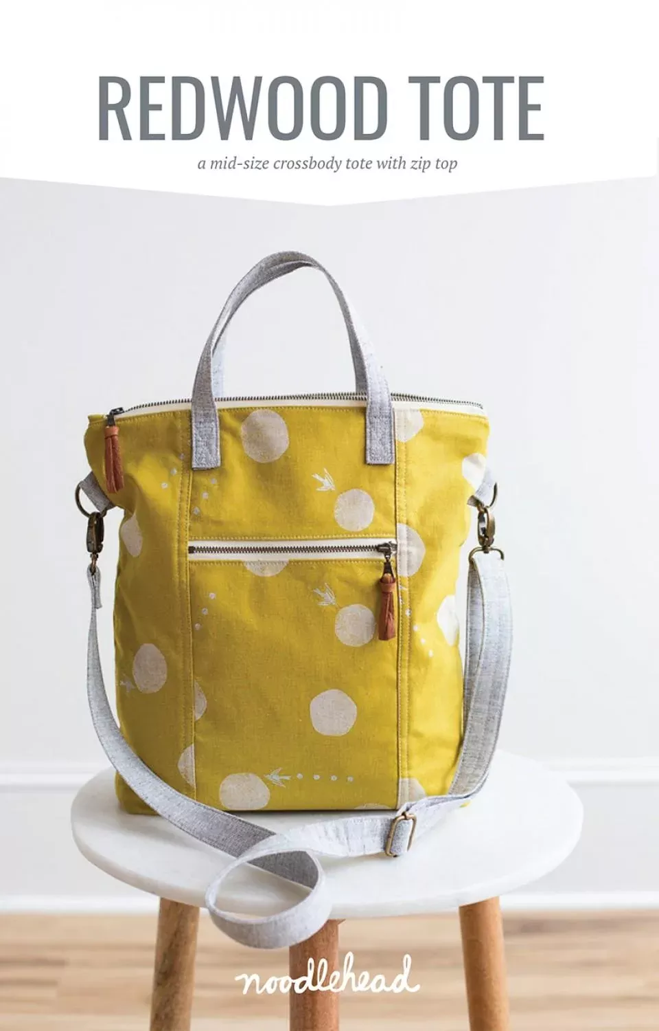 Redwood Tote PATTERN by Noodlehead AG54410.5"w x 13"t
