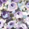 Regal Roses On Minky Purple