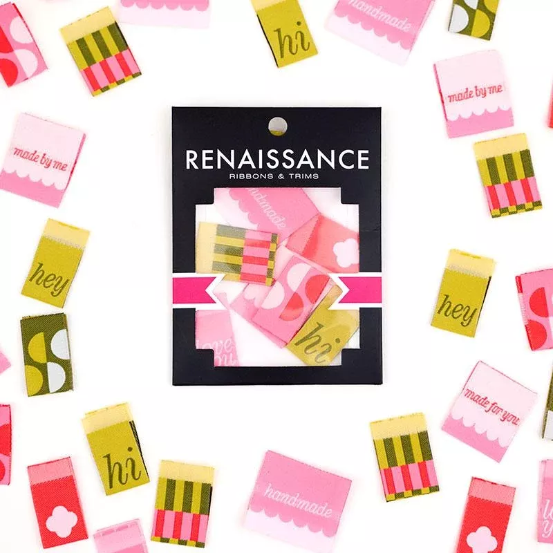 Renaissance Ribbons | Woven Labels - Love Notes 8pc