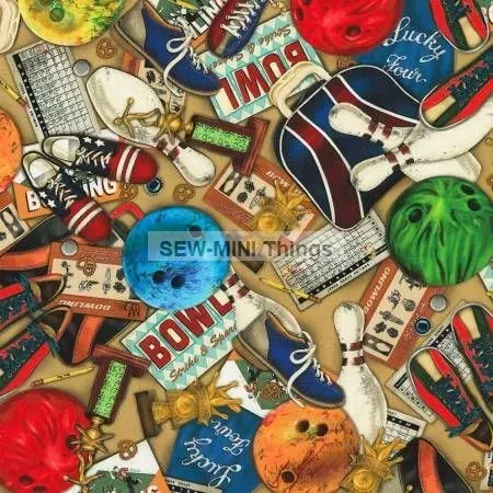 RETRO BOWLING COLLAGE FROM ROBERT KAUFMAN