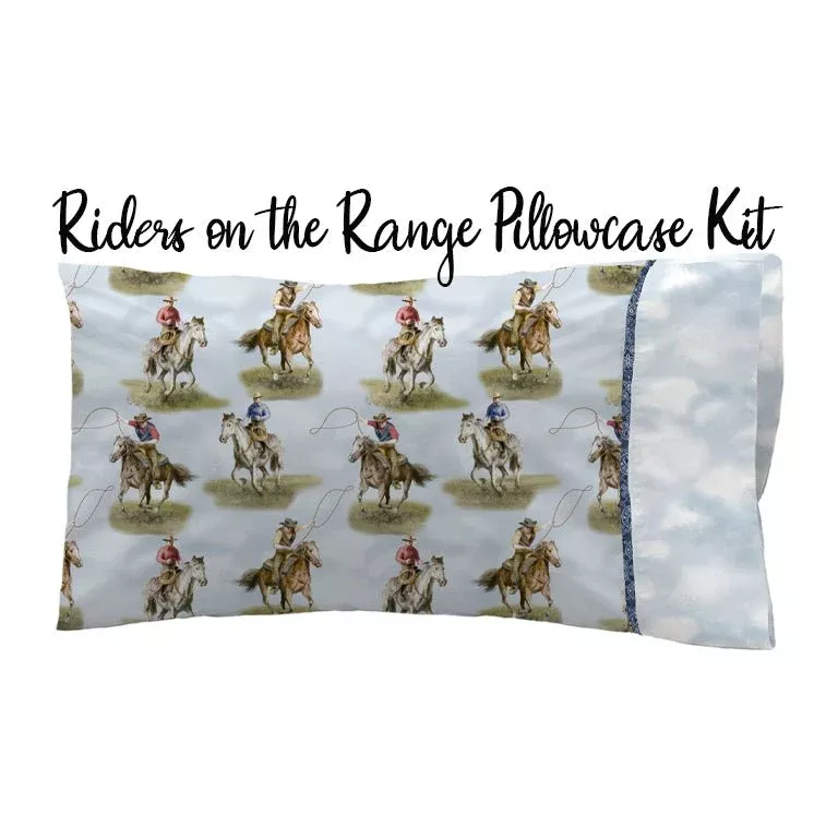 Riders on the Range Pillowcase Kit from Wilmington