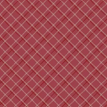 RJR Close To My Heart Criss Cross Plaid - 6042-CR4 Cardinal Red - Cotton Fabric