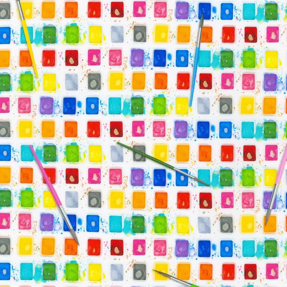 RK The Artist's Desk - 21918-205 Multi - Cotton Novelty Fabric
