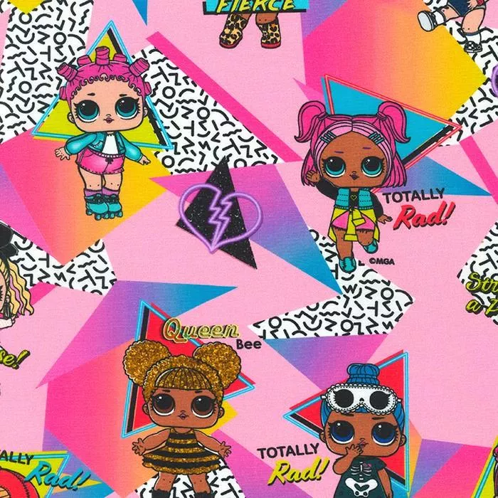 RK L.O.L. Surprise - Totally Awesome! AXP-20690-351 Candy Pink - Cotton Fabric
