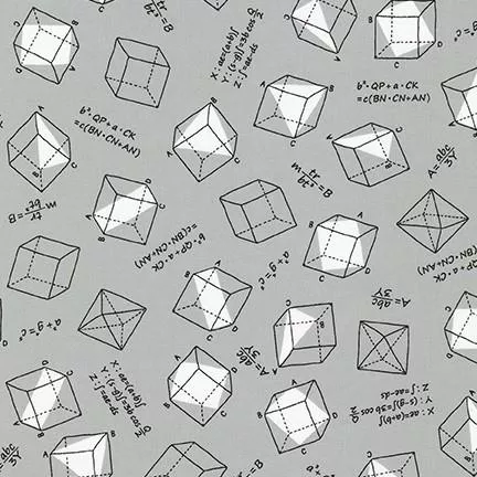 RK Musings SB-850330D1-2 Grey - Cotton Fabric