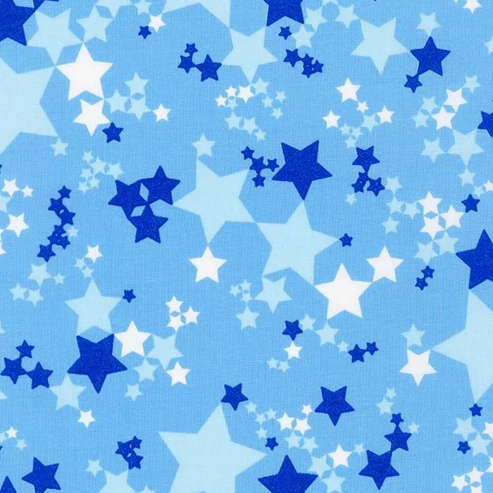 RK Wishwell: Spangled WELM-21219-63 SKY - Cotton Fabric