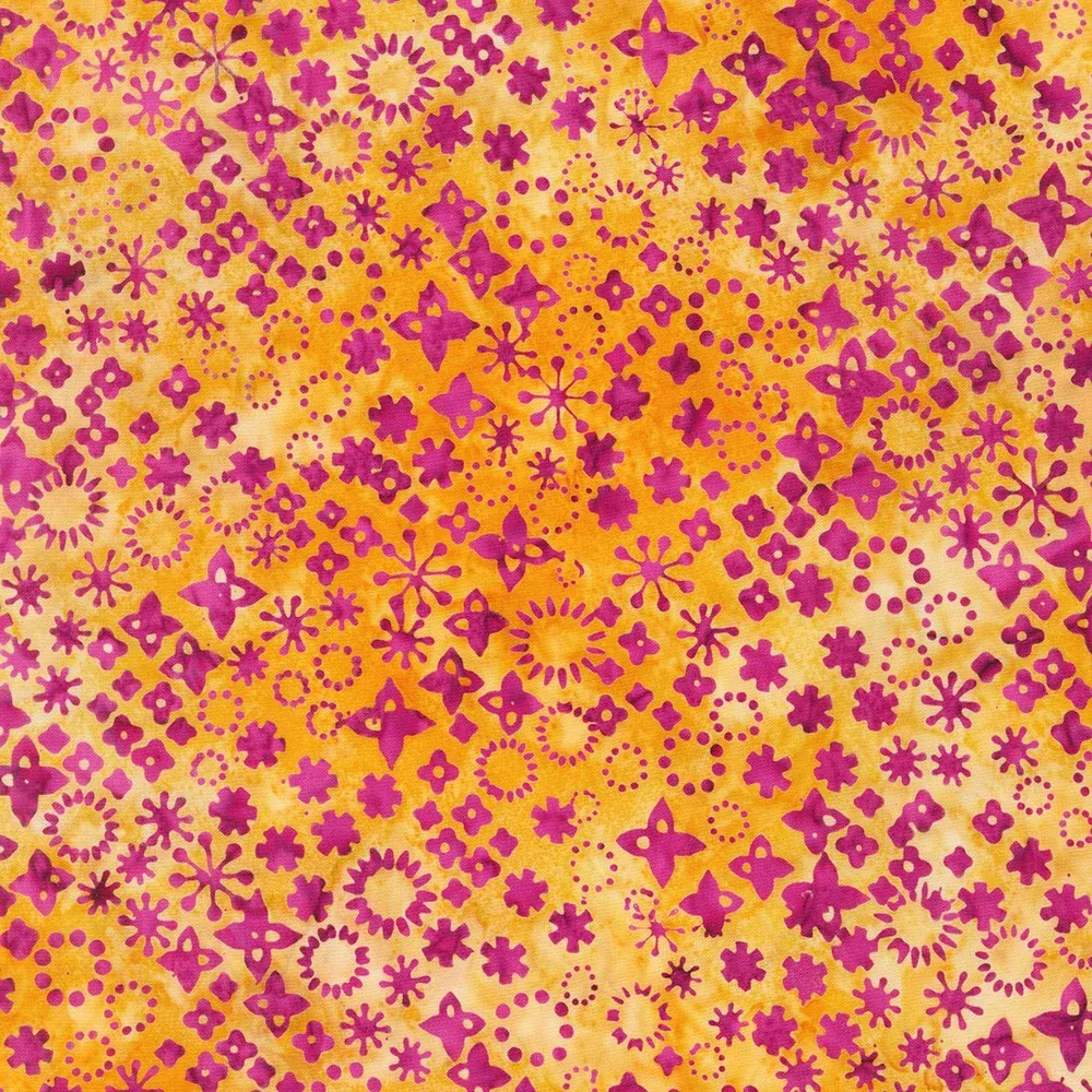 Robert Kaufman Artisan Batiks Magenta Retro Rainbow Fabric ONLINE PURCHASE ONLY