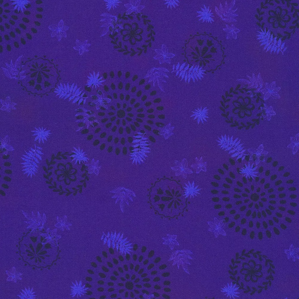 Robert Kaufman Desert Blooms Tonal Iris Fabric