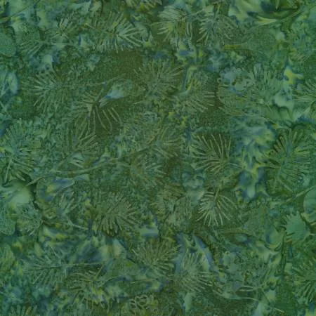 Robert Kaufman SRK-20129-7 Forest Trails Birds Green Batik ^