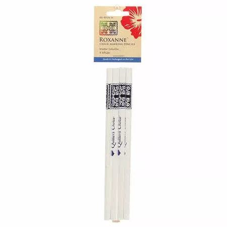 Roxanne Water Soluble Pencils White 4ct